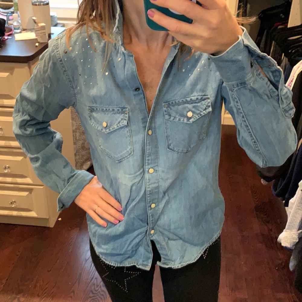 Gap Denim Button Down - image 6